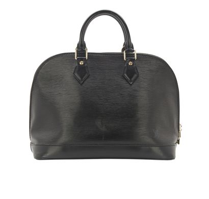 Alma PM, &pound;495, Handbags, Black, Leather, Front view
